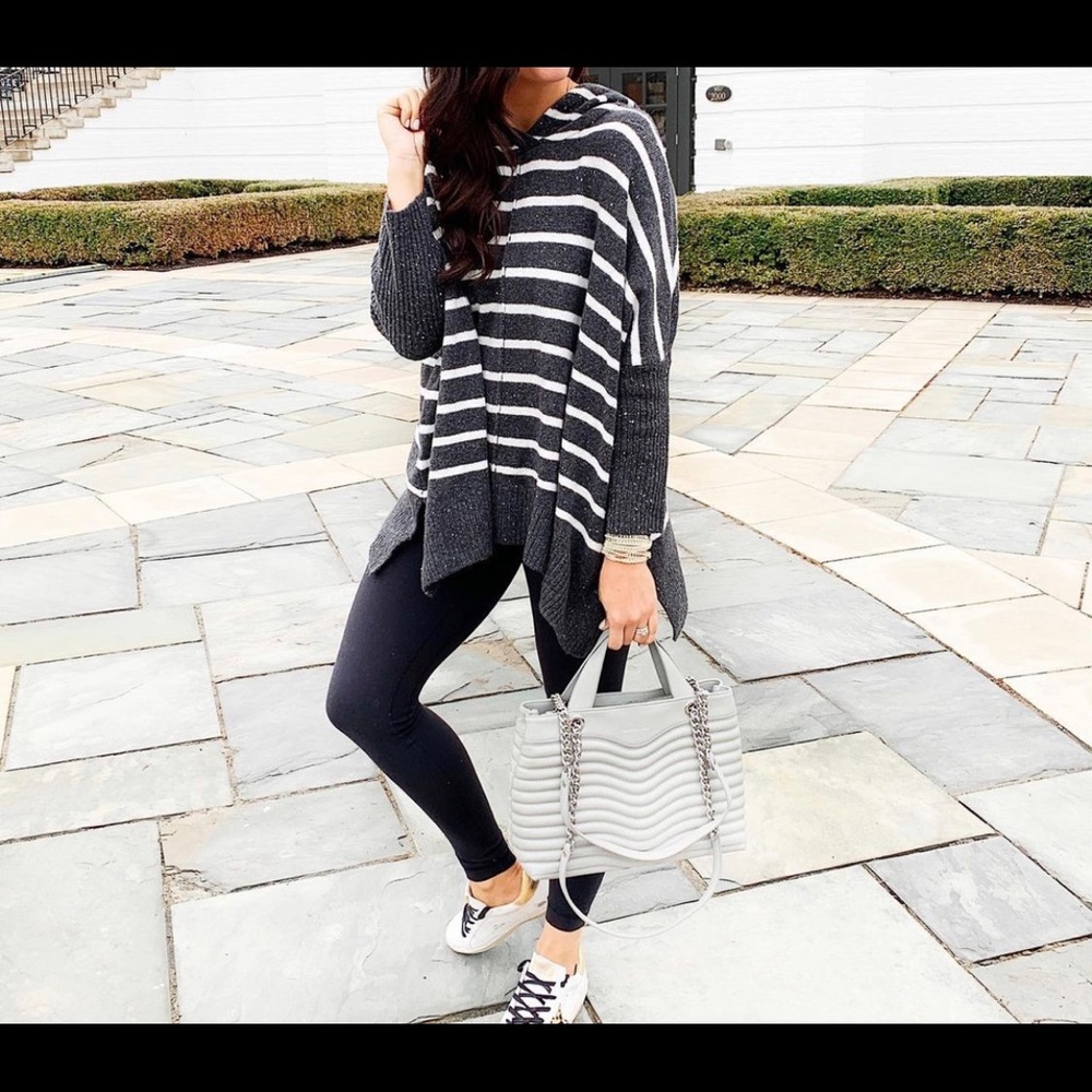 Loft Hooded Poncho Sweater